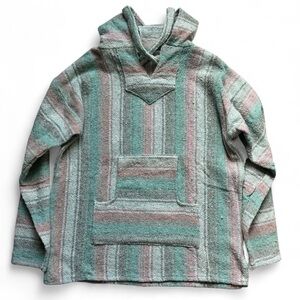 Mexican Woven multicolor sweater Gray Pink White